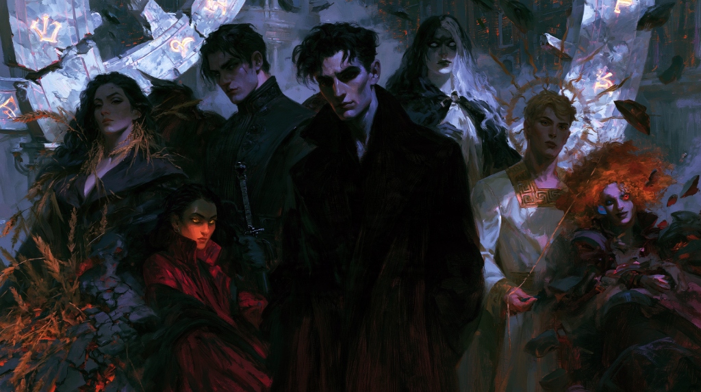 Pintura Neoclássica Autêntica dos Perpétuos de Midnight City